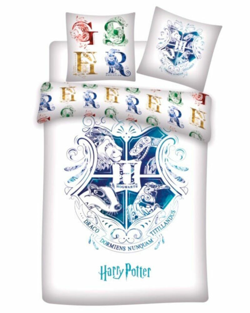Copripiumino in microfibra Harry Potter Hogwarts duvet cover bed 90cm 140x200cm