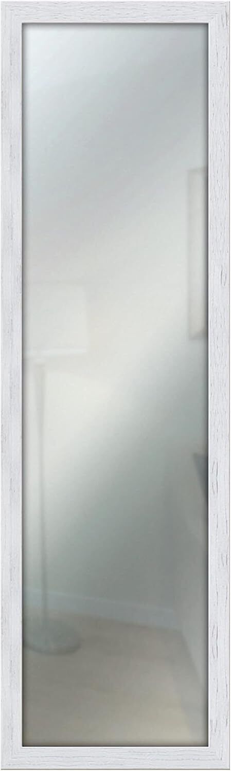 Lupia Specchio da parete MIRROR SHABBY CHIC 38x121 cm colore Bianco,...