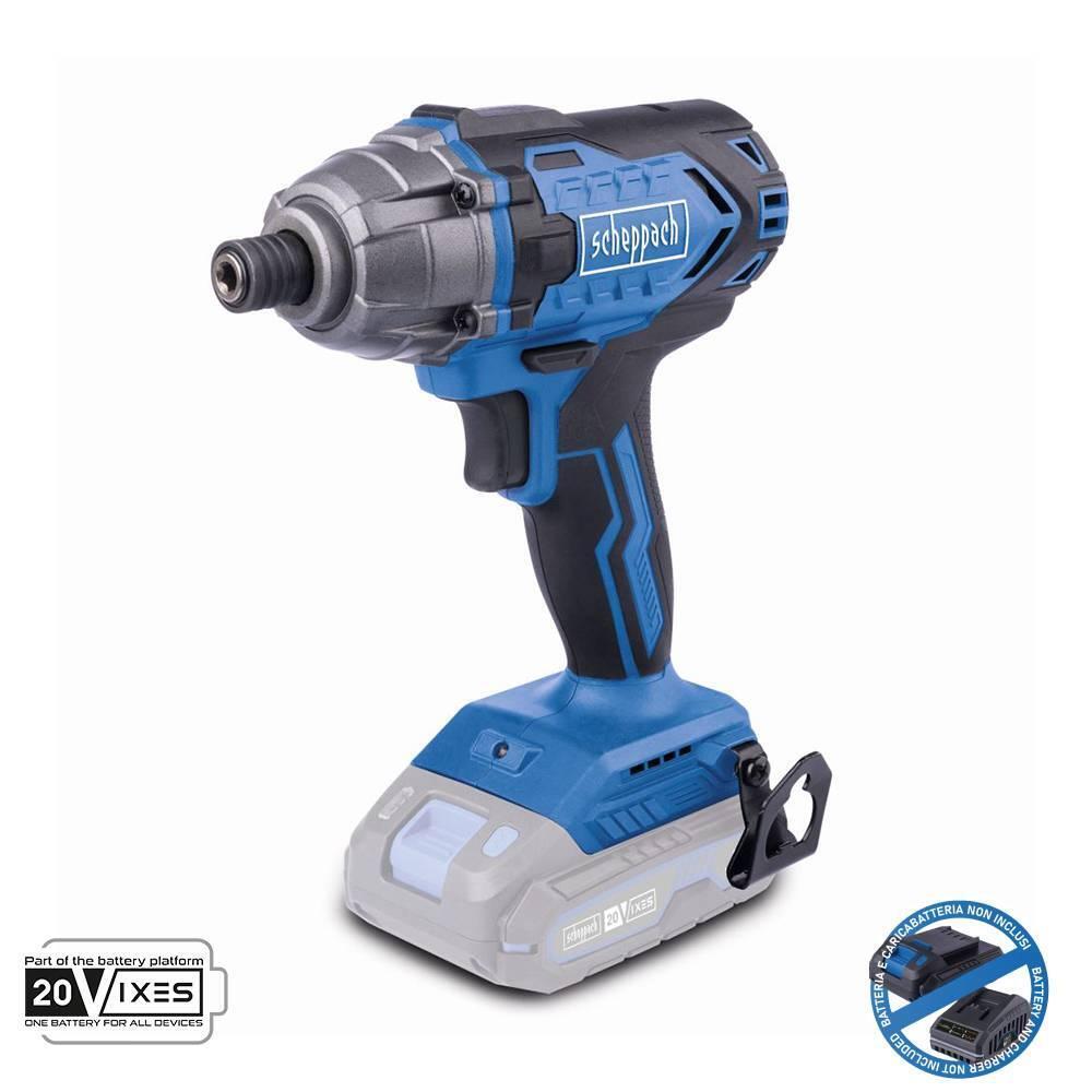 Avvitatore a impulsi 1/4 20v senza batteria ixes Scheppach c-id180-x