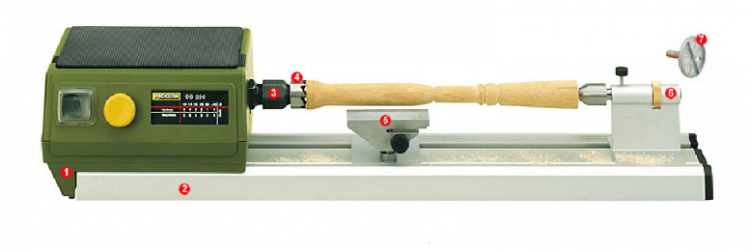 MICRO TORNIO PER LEGNO 220V MINI PROXXON 27020