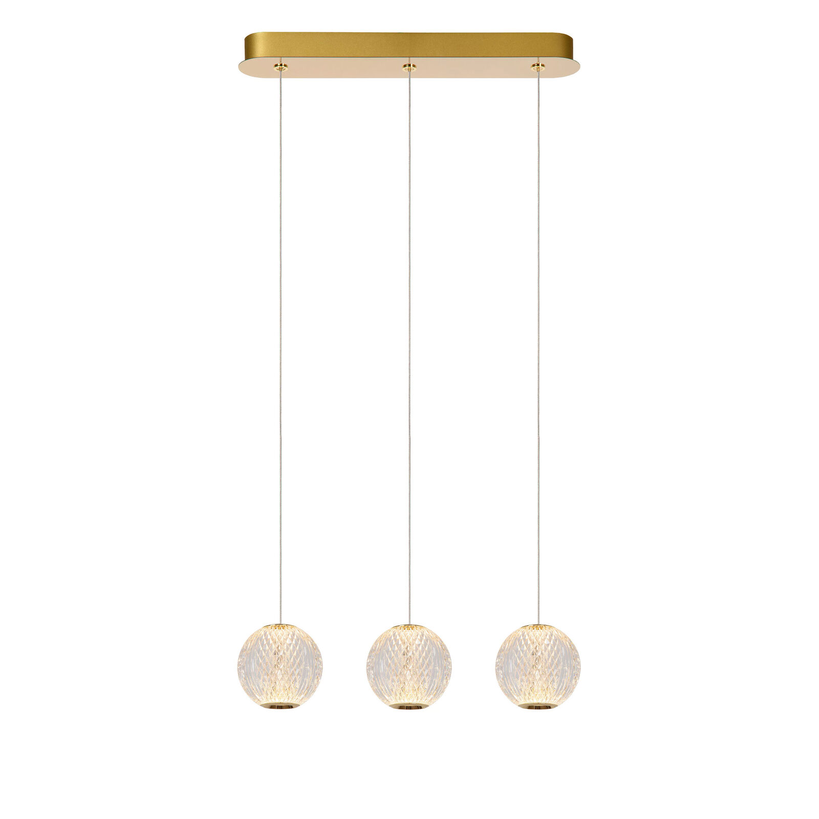 Lucide Lampada a sospensione moderna con 3 diffusori LED dimmerabili lineari in