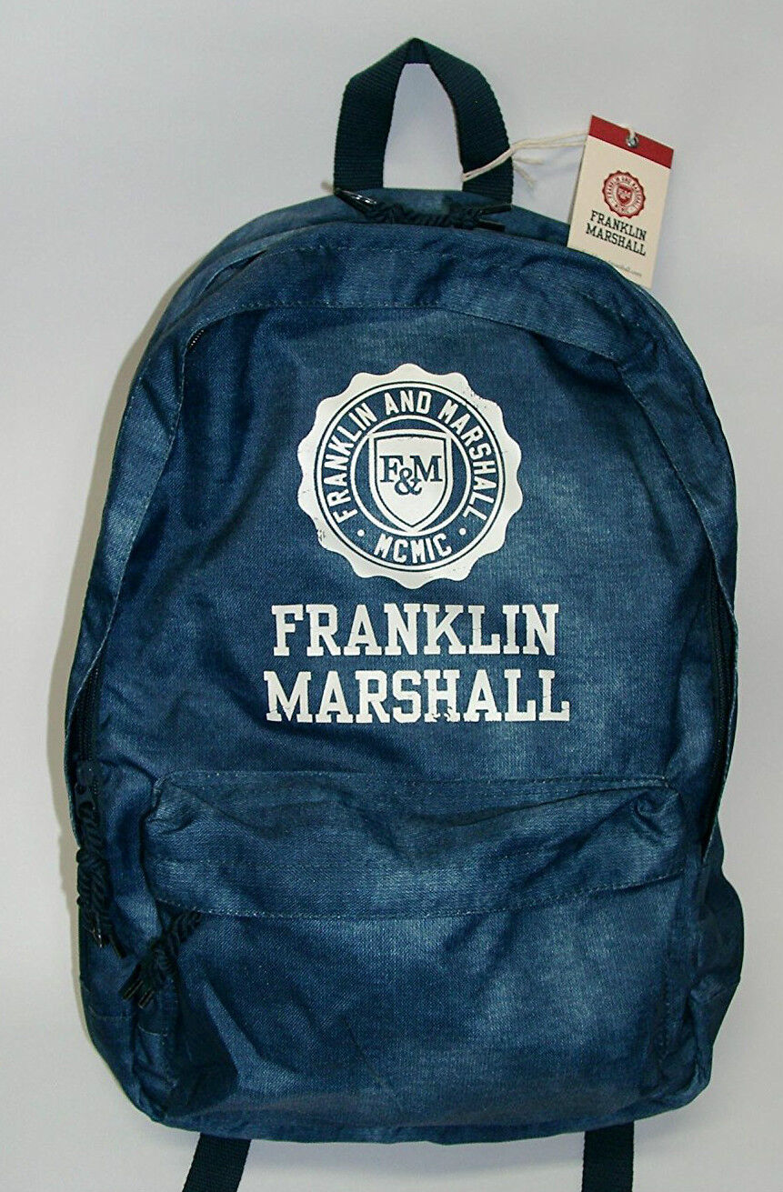 ZAINO SCUOLA ORGANIZZATO FRANKLIN MARSHALL BLU