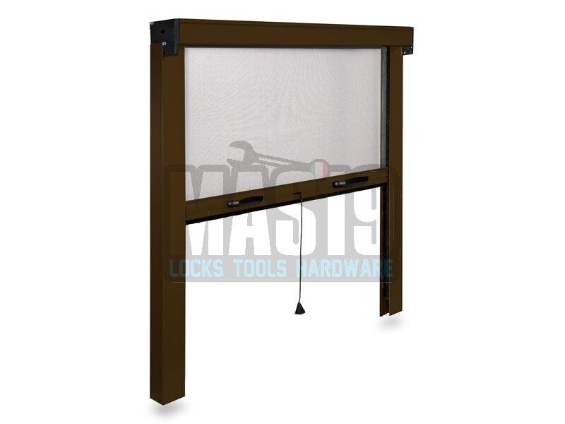 KIT ZANZARIERA A MOLLA VERTICALE 120x170 IRS MARRONE