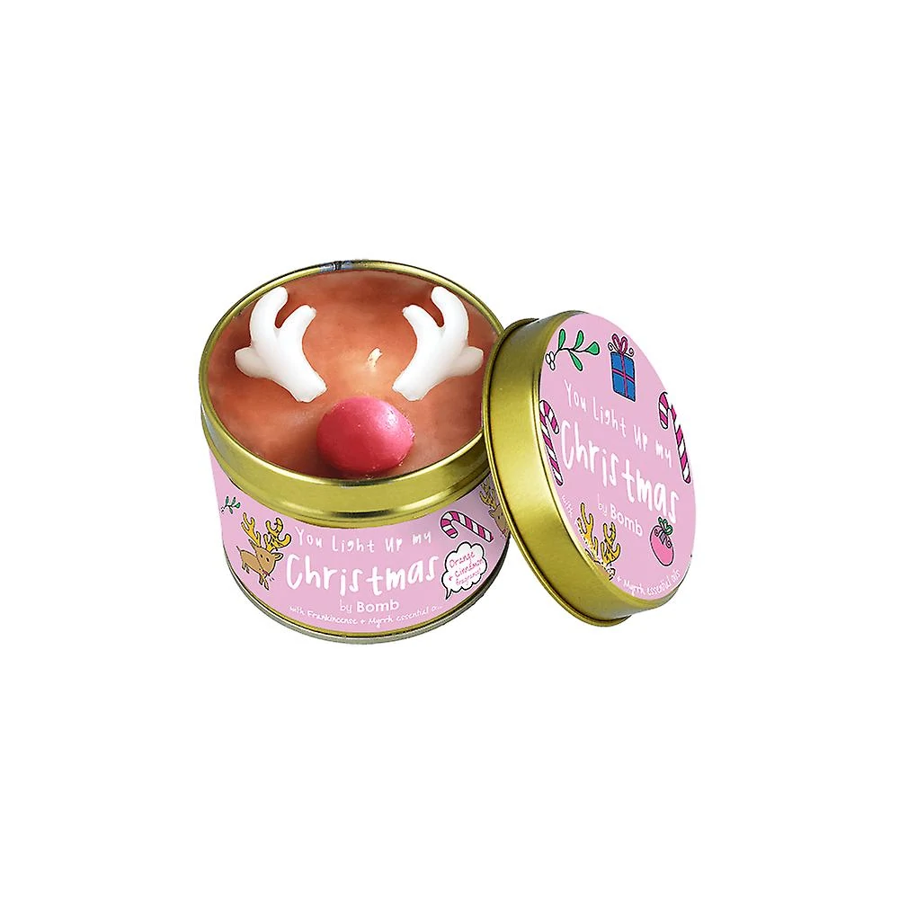 TIN CANDLE - YOU LIGHT UP MY CHRISTMAS