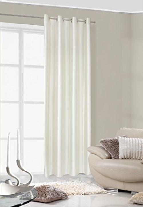Eurofirany ZAS Gabi K Tenda Gabi, Liscio con Occhielli, 140 x 250 cm, Crema