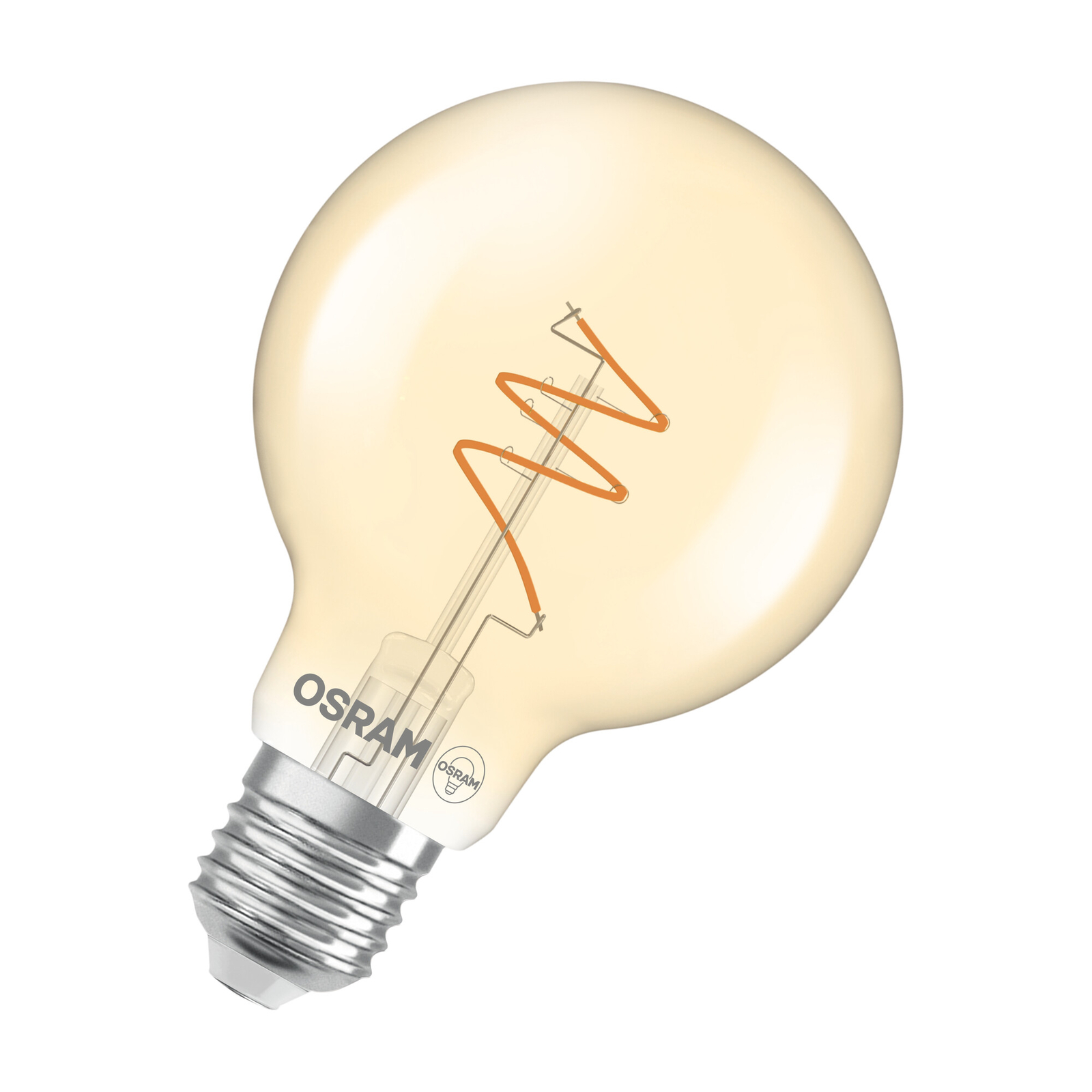 OSRAM Vintage 1906 Globe ist eine warmweiße, dimmbare LED-Lampe in Ballform mit