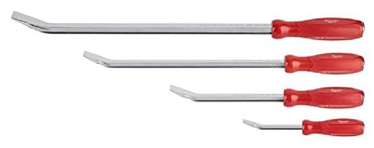 Juego de 4 palancas de 200, 300, 450 y 610mm - 4pc Pry Bar Set 4pc pry bar set.