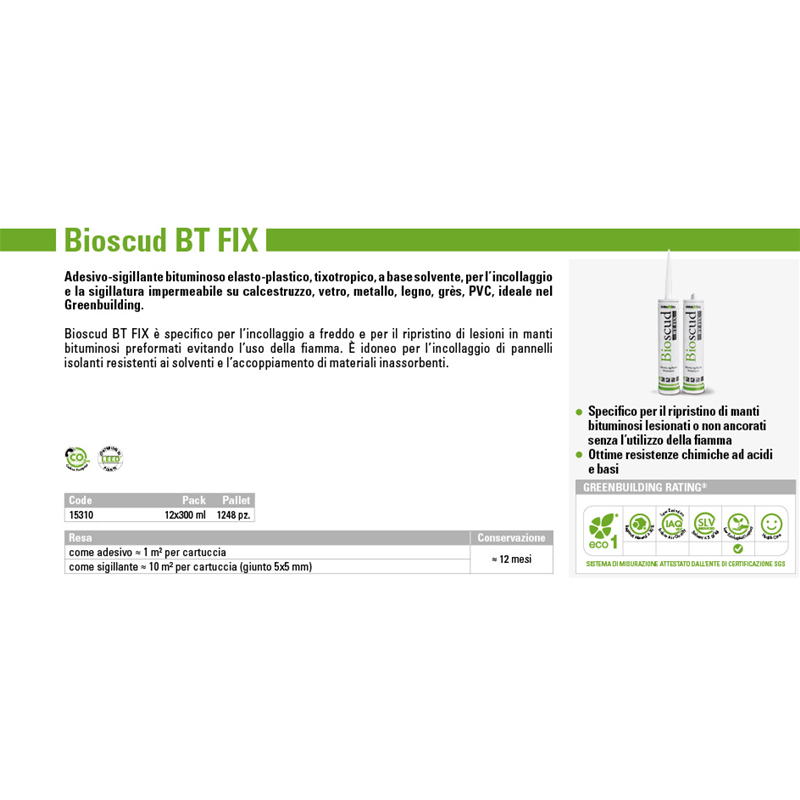 ADESIVO SIGILLANTE, IMPERMEABILIZZANTE  KERAKOLL BIOSCUD BT FIX 300ML