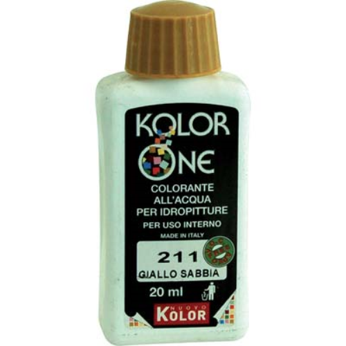 Colorante acqua kolorone 211 giallo sabbia ml 20 (12 pezzi) Nuovo kolor