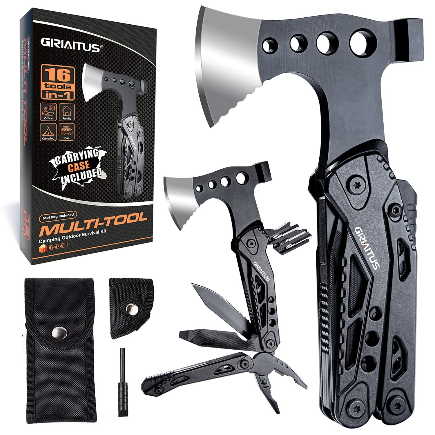 campeggio multiattrezzo regalo per uomini papà 16 in 1 aggiornato multi strum...
