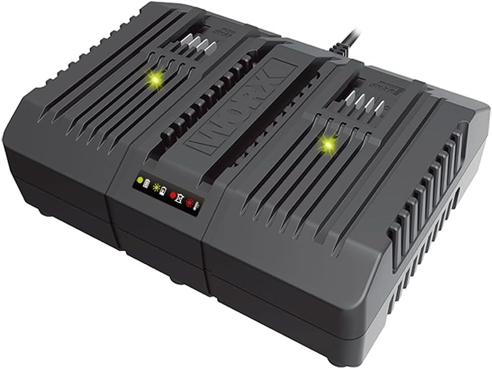 Worx WA3883 caricatore 20V doppio rapido da 2Ah + -100W