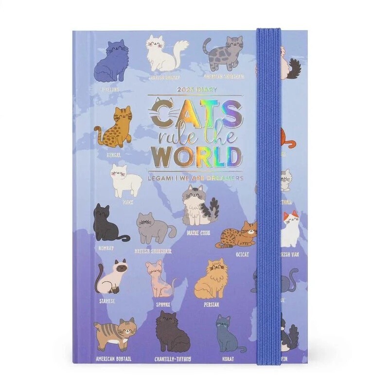 AGENDA 2025 legami GIORNALIERA small 12 MESI gatti CATS day