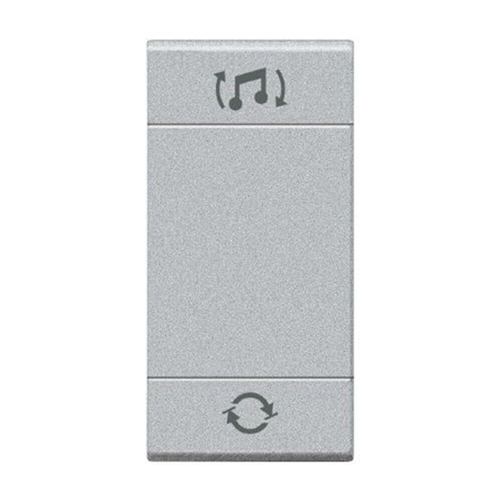 Copritasto a 2 funzioni con lente illuminabile diffusione sonora 1 modulo Liv...