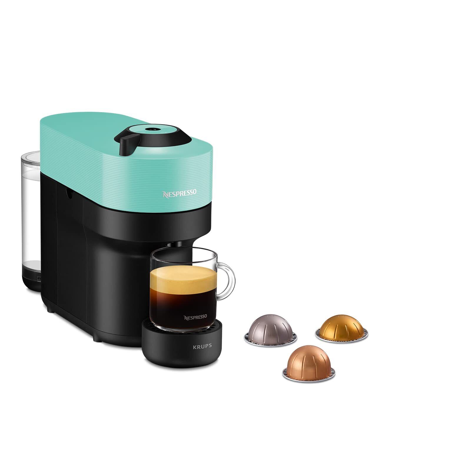 Nespresso Macchina da Caffè Krups Vertuo POP Verde Caffettiera Capsule YY4887FD