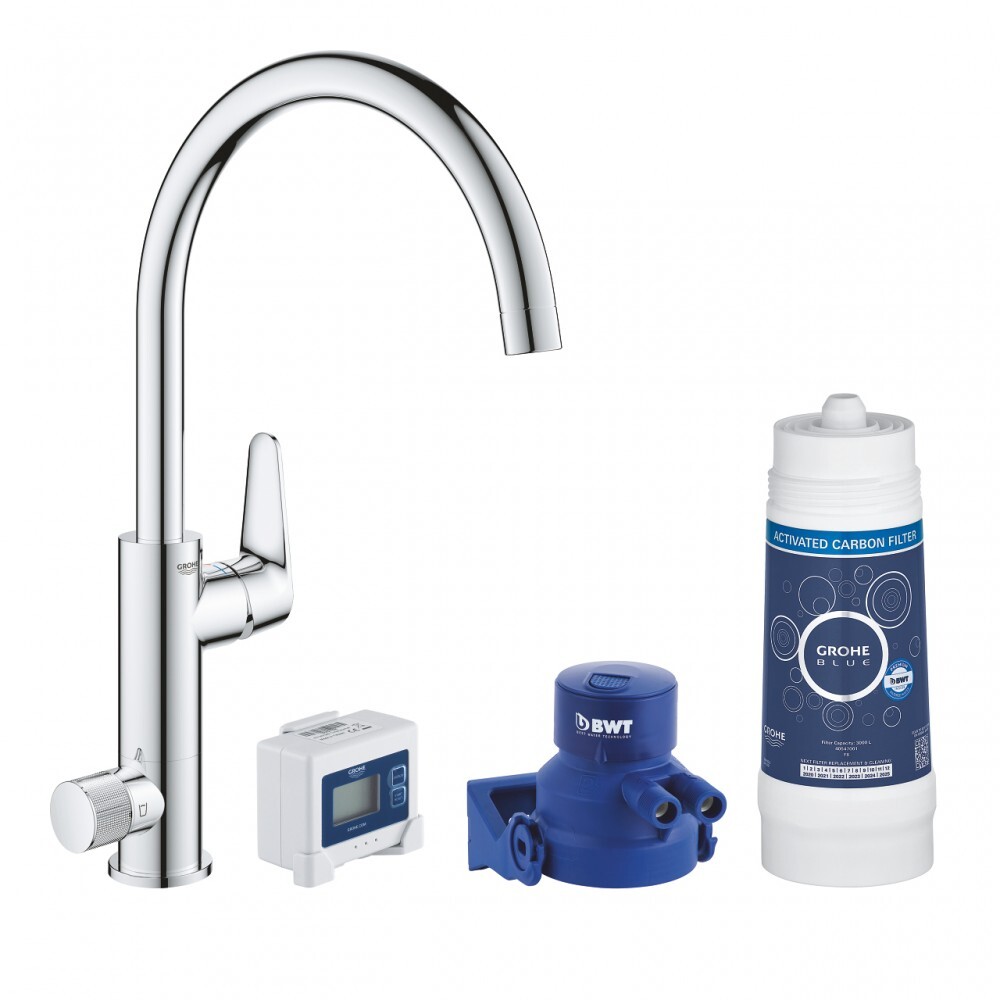 GROHE BLUE PURE BAUCURVE -MISCELATORE CROMATO CON SISTEMA DI FILTRAGGIO - 303850