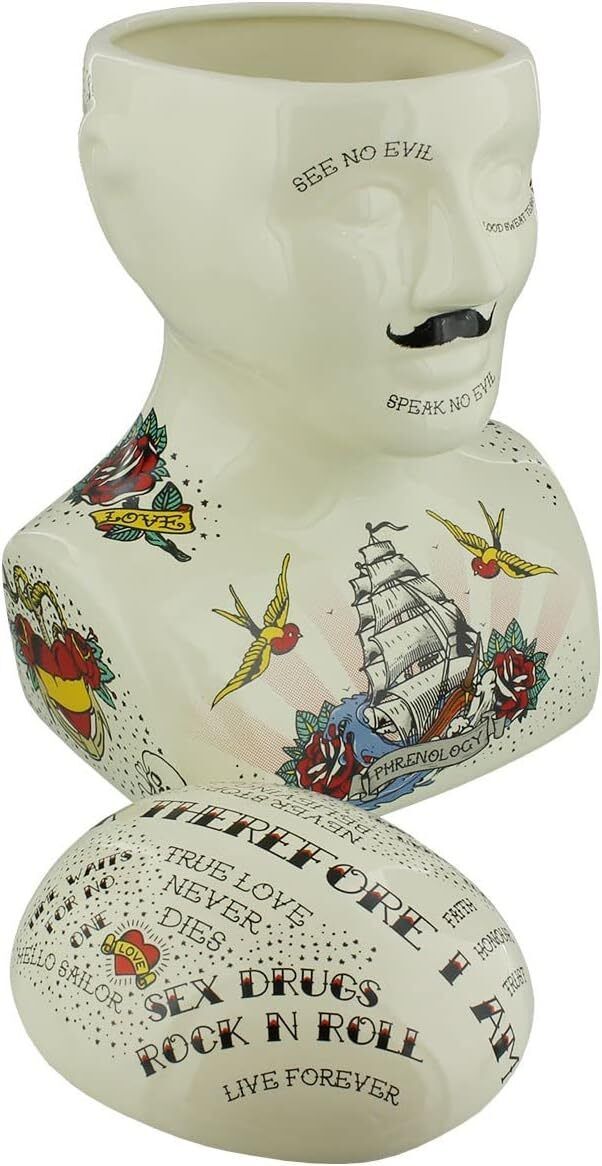 SIFCON, DECORAZIONE TESTA PHRENOLOGY, GRANDE, CASA, DECORAZIONI CASA