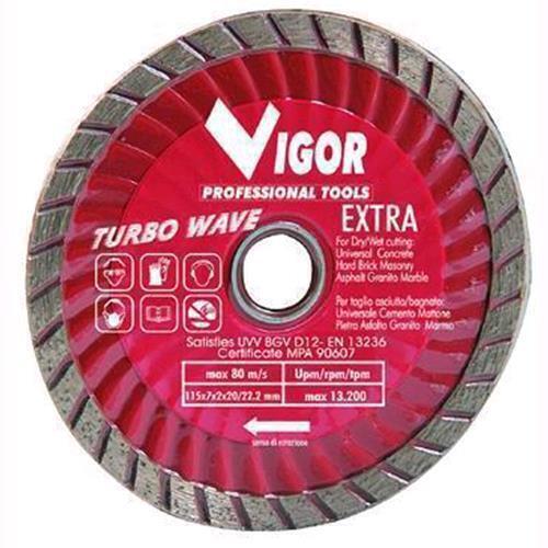 Disco Diamantato Turbo-Wave Extra Rosso Dia.Mm.115