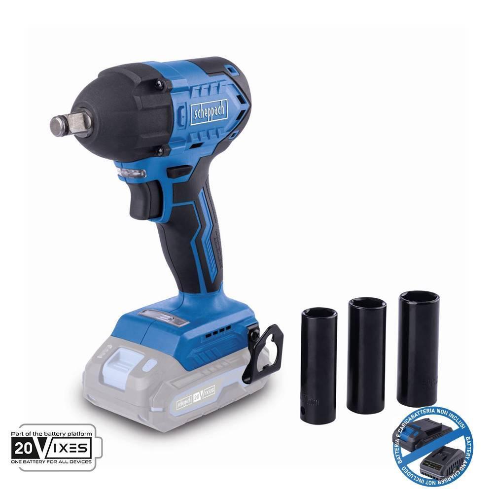 Avvitatore a impulsi 1/2 20v senza batteria ixes Scheppach bc-iw350-x