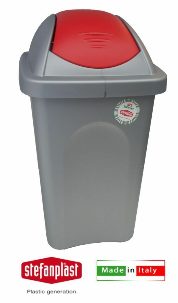 PATTUMIERA BIDONE CONTENITORE RACCOLTA DIFFERENZIATA 60 LT ROSSO C/COP 6 2023