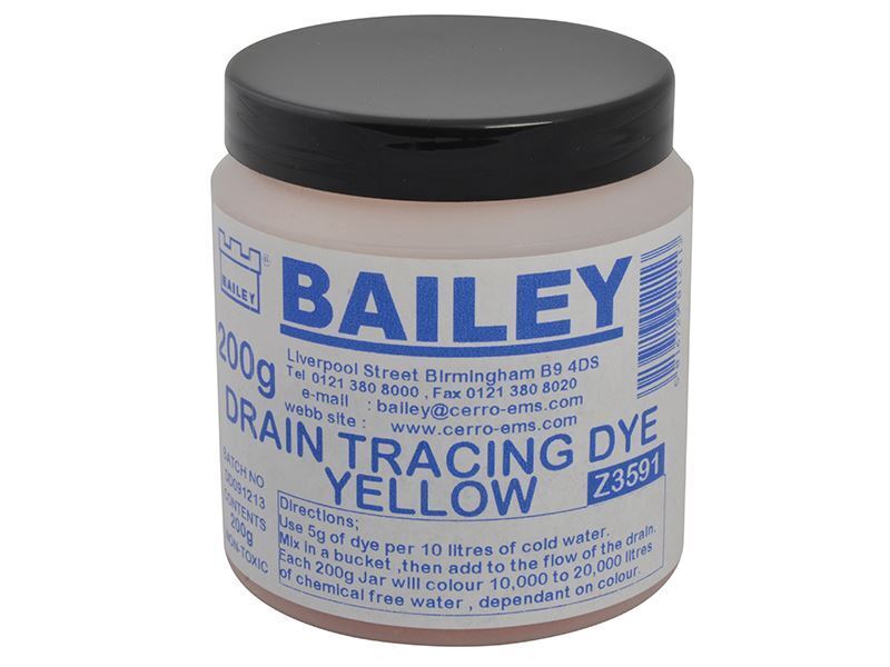 Bailey - 3591 Drain Tracing Dye - Giallo