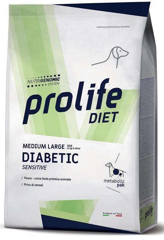 Prolife Diabetic Sensitive per Cani Medium Large da 2 Kg