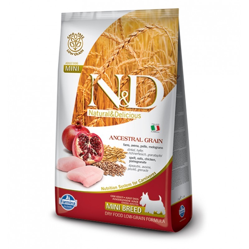 N&D ADULT MINI ANCESTRAL POLLO E MELOGRANO GR. 800