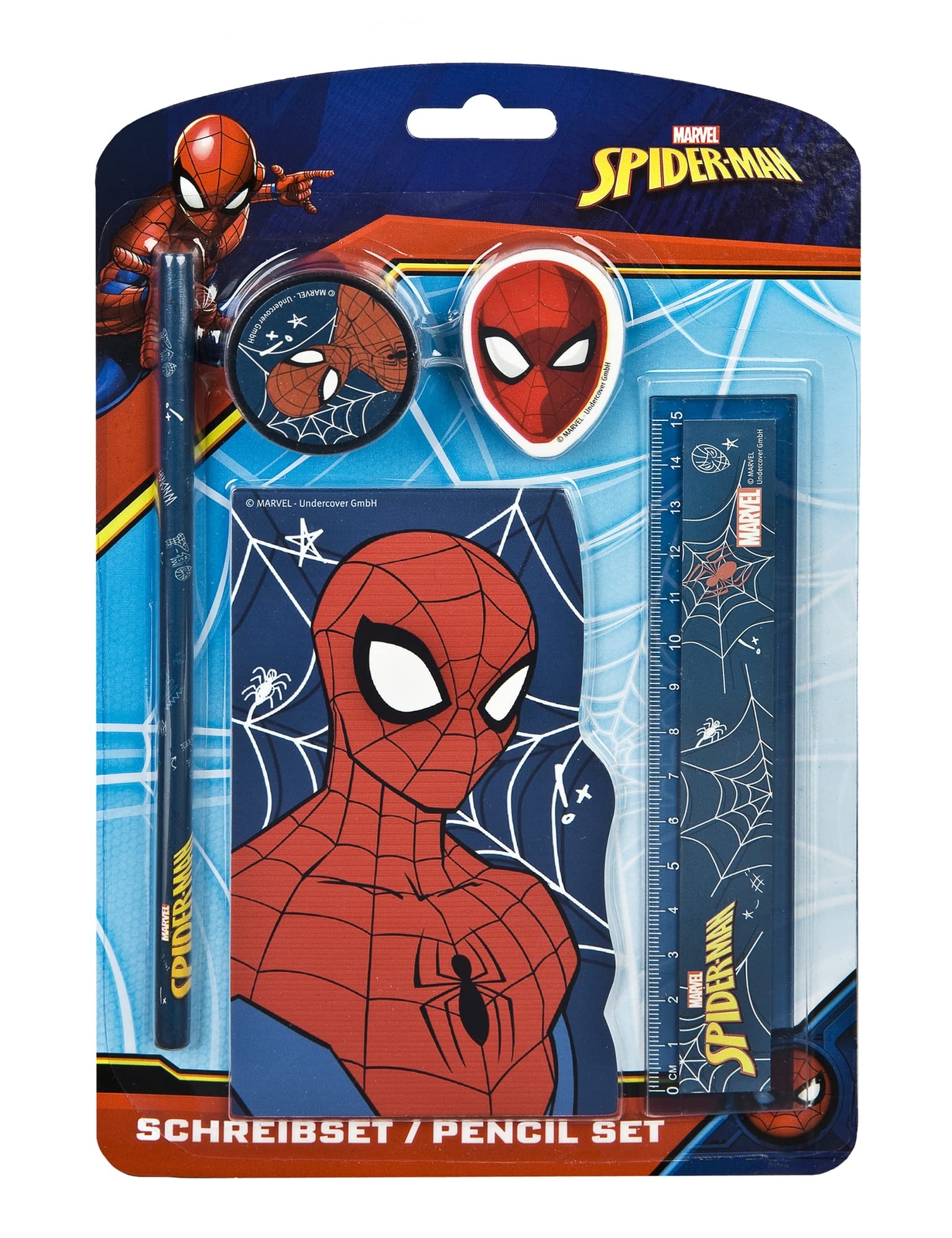Undercover 660000019 - Spider-Man Pencil Set - Spider-Man Pencil Set, Includes E