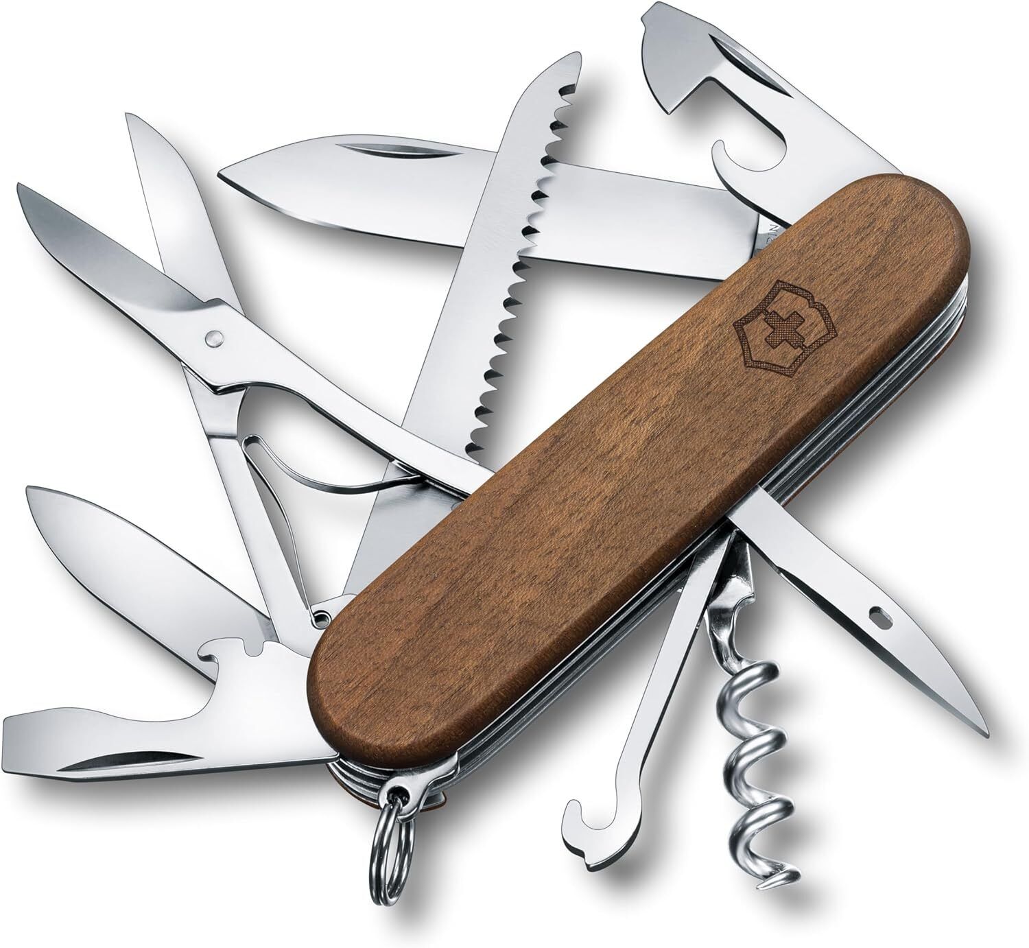 Victorinox, Huntsman Wood, coltellino svizzero in legno (13 funzioni, lama...