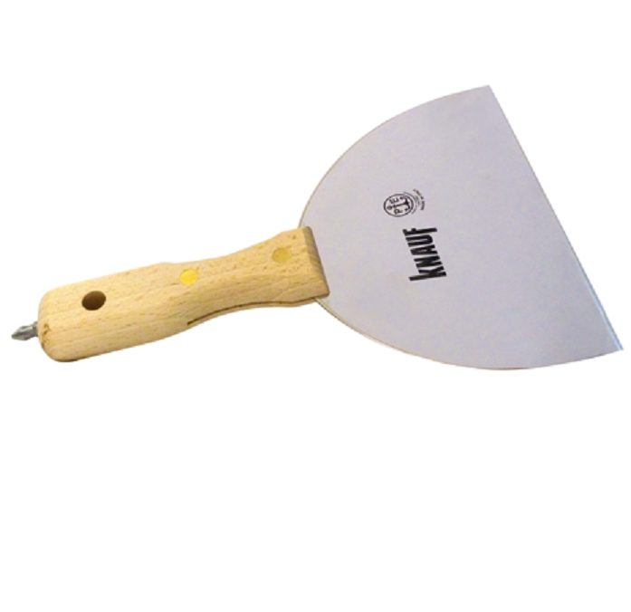 SPATOLA STUCCO KNAUF INOX MANCO LEGNO CON PUNTA PER VITI A STELLA