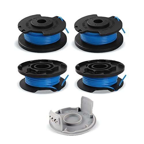 Viilich 4 bobine di filo per Ryobi, bobina di ricambio per Ryobi One + (C3n)
