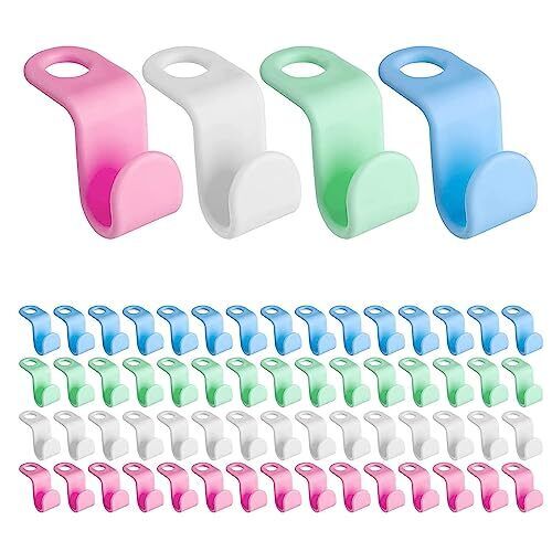 XINCHEN Clothes Hanger Connecting Hooks, 100 pezzi Stacked Mini Coat (v2N)