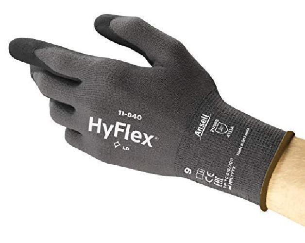 Ansell HyFlex 11 840 Guanti da Lavoro, Versatili Guanti da Lavoro e Meccanici re