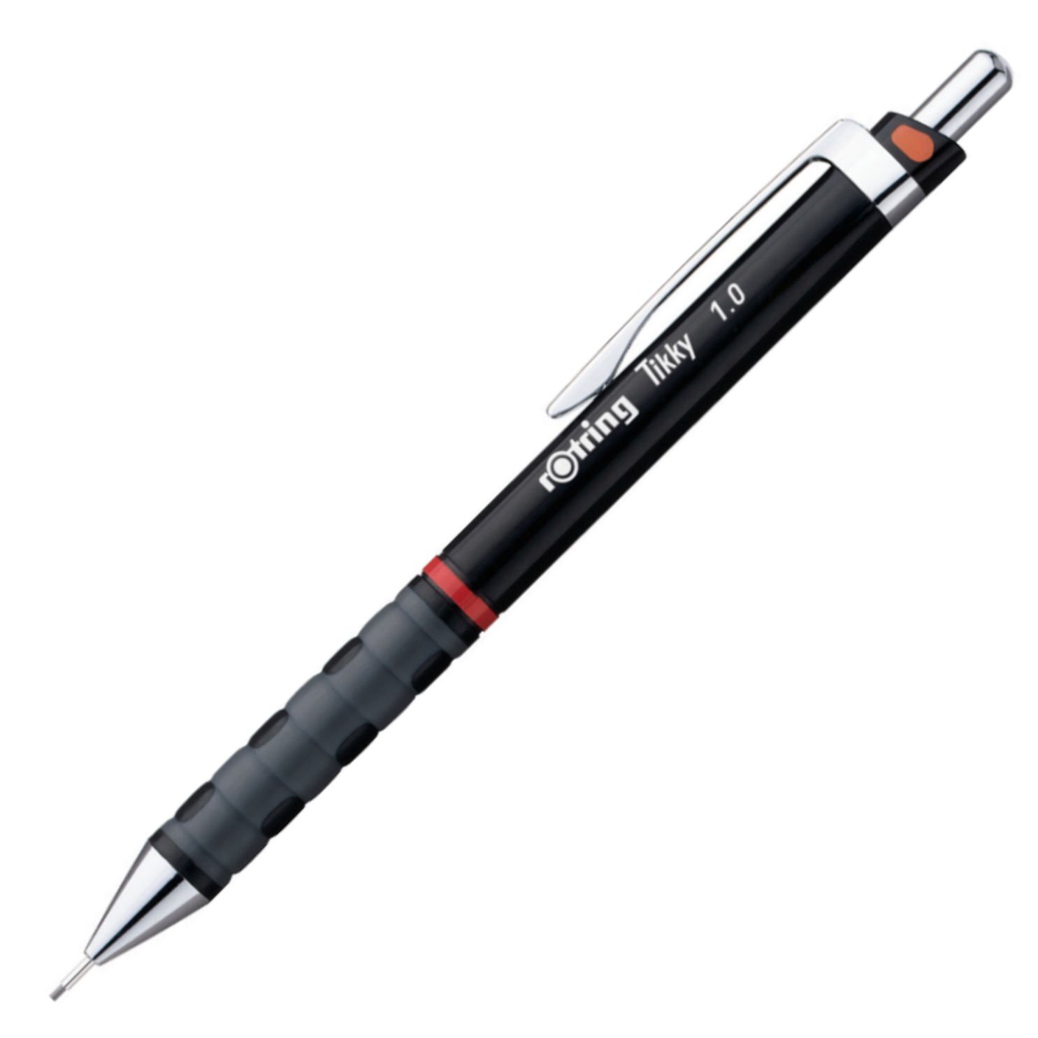 Rotring Tikky Colour-Coded Mechanical Pencil 1.00mm - Black Barrel HB 1.0 Black