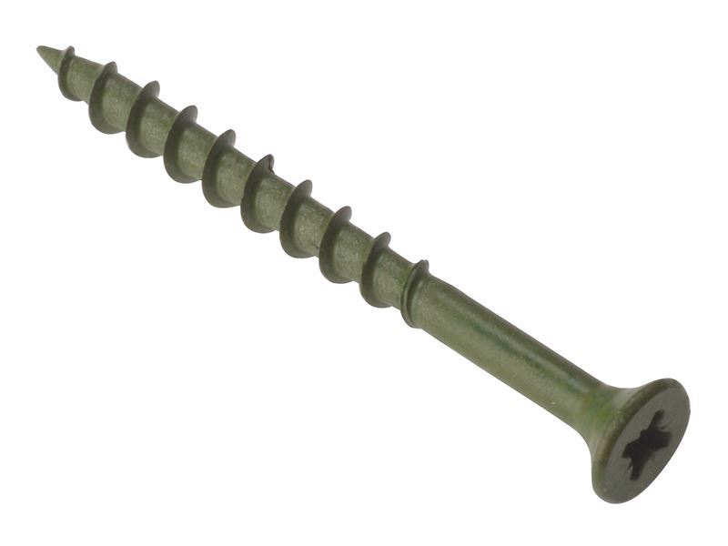 ForgeFix - Vite per Decking Pozi ST Green Anti-Corrosion 4.5 x 50mm Box 200