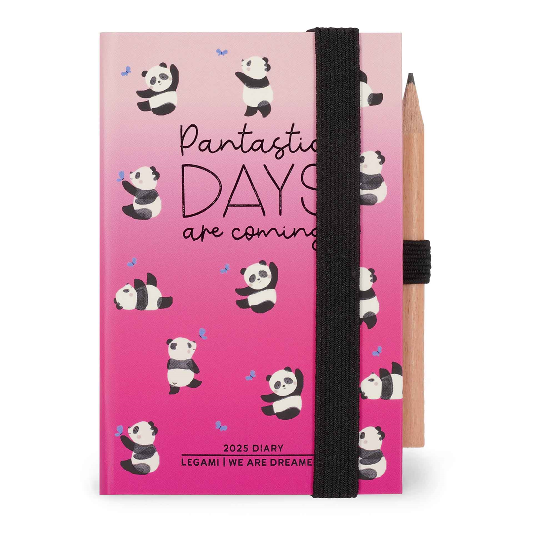 Agenda Mini Bigiorno 12m Foto 6.5x10  2025 Panda | Legami