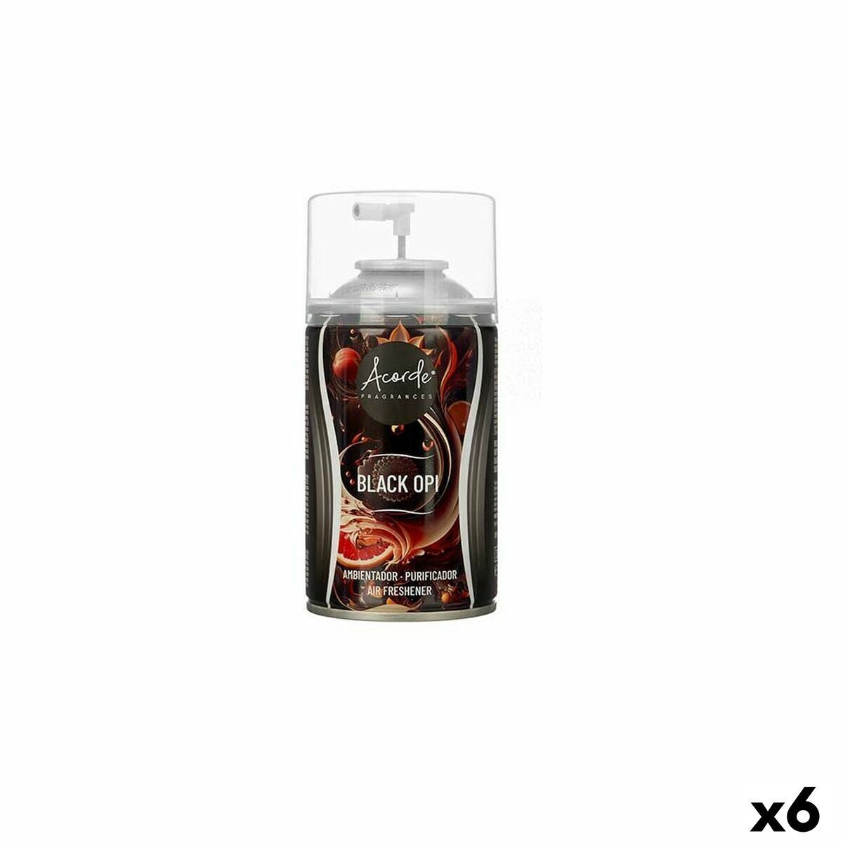 Ricambi Per Diffusore Per Ambienti Black Opi 250 ml Spray [6 Unità]