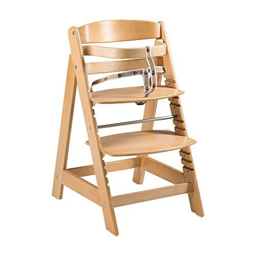 Roba Seggiolone "Sit Up Click", evolutivo, chiusura a scatto, legno naturale