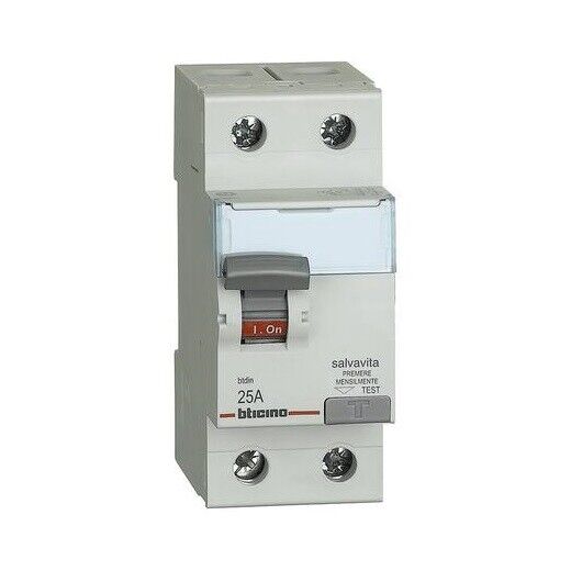 BTICINO G724A25 Interruttore differenziale puro SALVAVITA 2P Tipo A 25A 300mA