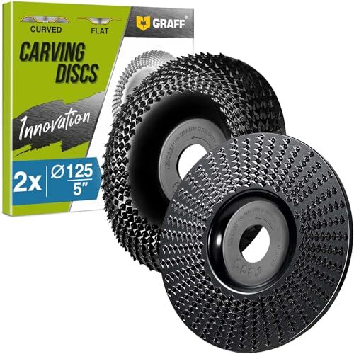 GRAFF Set di frese per legno, 125 mm, per intagliare e levigare legno, (k0W)