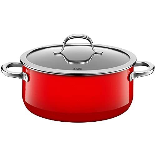 WMF Silit Passion Pentola Rostiera 24 cm Rosso