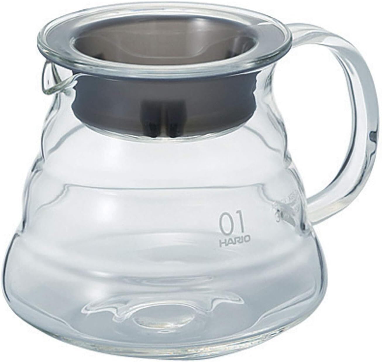 Hario V60 Range Server 360 Ml Glass (Japan Import) 360ml, Clear