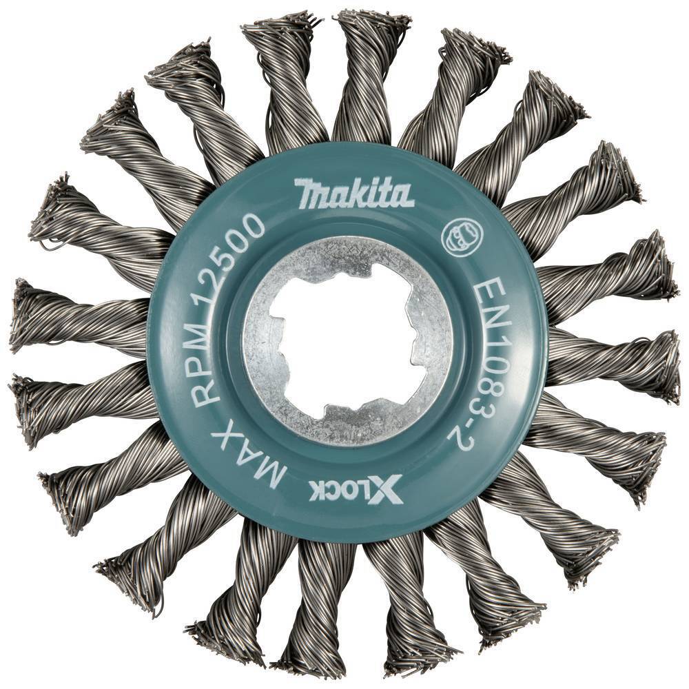 Makita Spazzola rotonda 115mm in metallo X-Lock D-73405 1 pz.