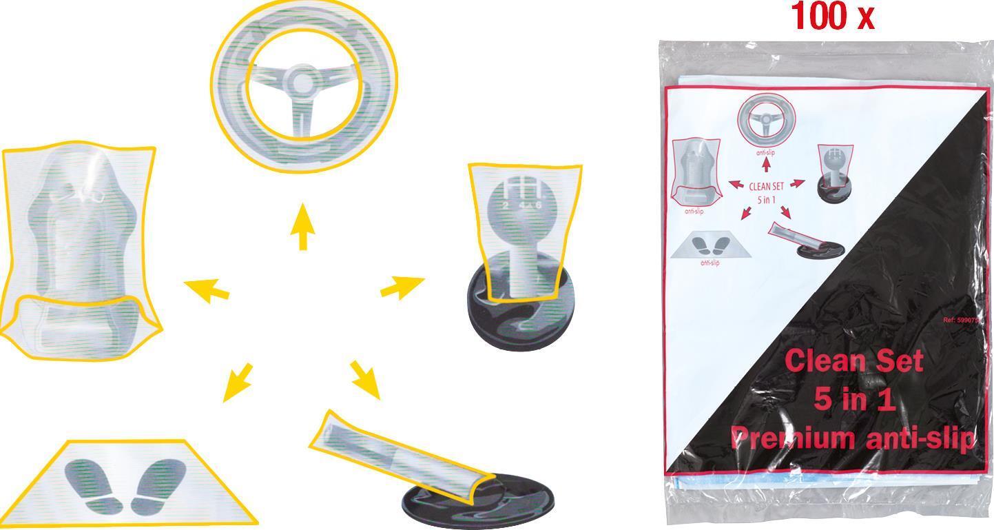 Ks Tools 1481395 KS TOOLS Innenraum-Schoner Set 12,70cm (5") 1, PKW, 100er-Pack