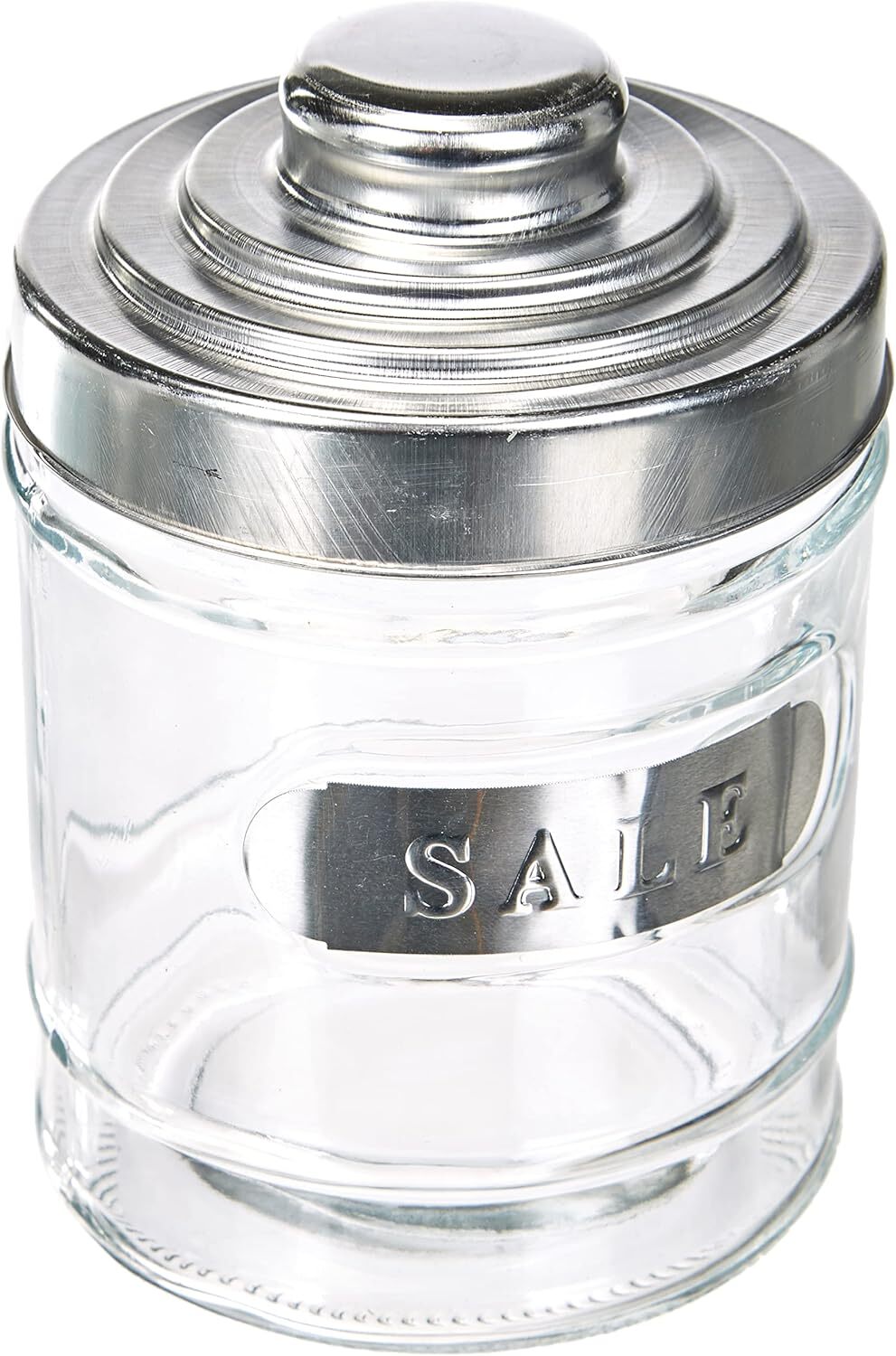 Excelsa Trix Set 3 Barattoli: Sale, caffè e Zucchero, Vetro, Alluminio,...