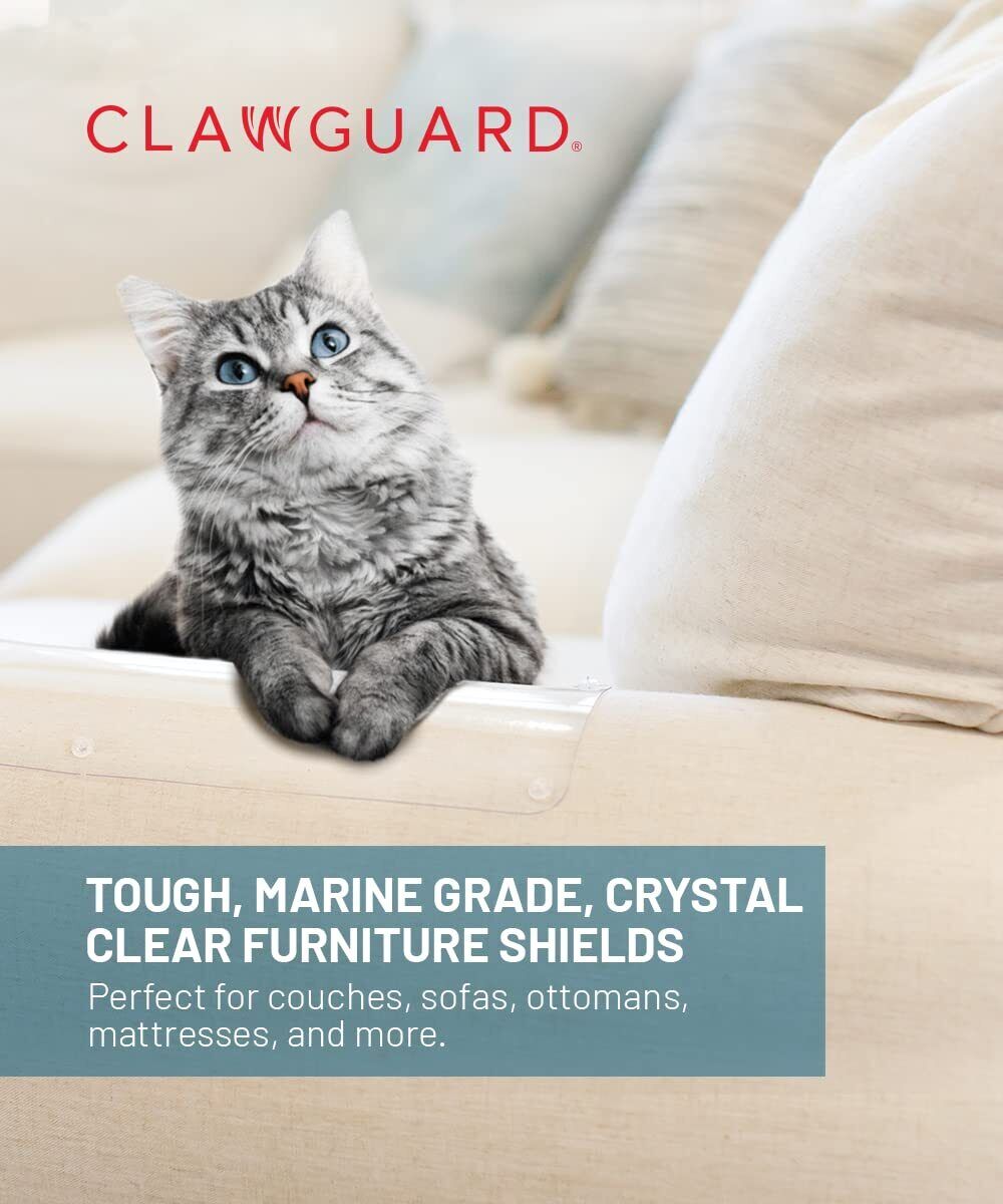 CLAWGUARD Marine Grade Furniture Shields The Ultimate Clear Cat Scratch (M3Q)