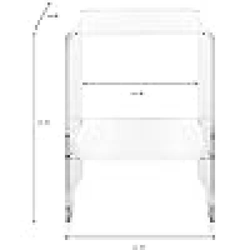 Iplex Design Eith Mobile Porta Stampante in Plexiglass Trasparente