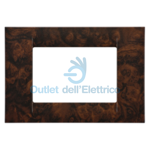 GEWISS PLACCA 3 POSTI RADICA INGLESE GW22273 SYSTEM