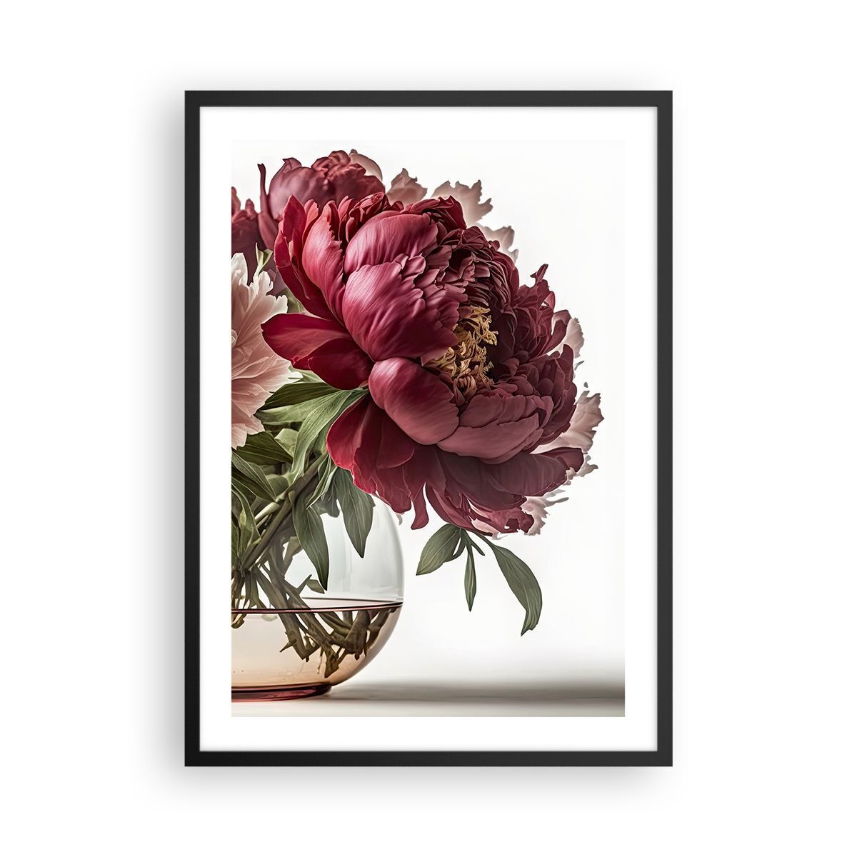 Poster 50x70cm Mazzo Di Fiori Vaso Peonie Stampe Immagini Quadri Moderni Murale