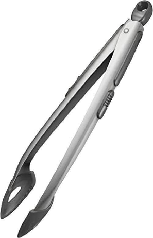 Zyliss E42033 Pinza, Silicone, Grigio, Unico