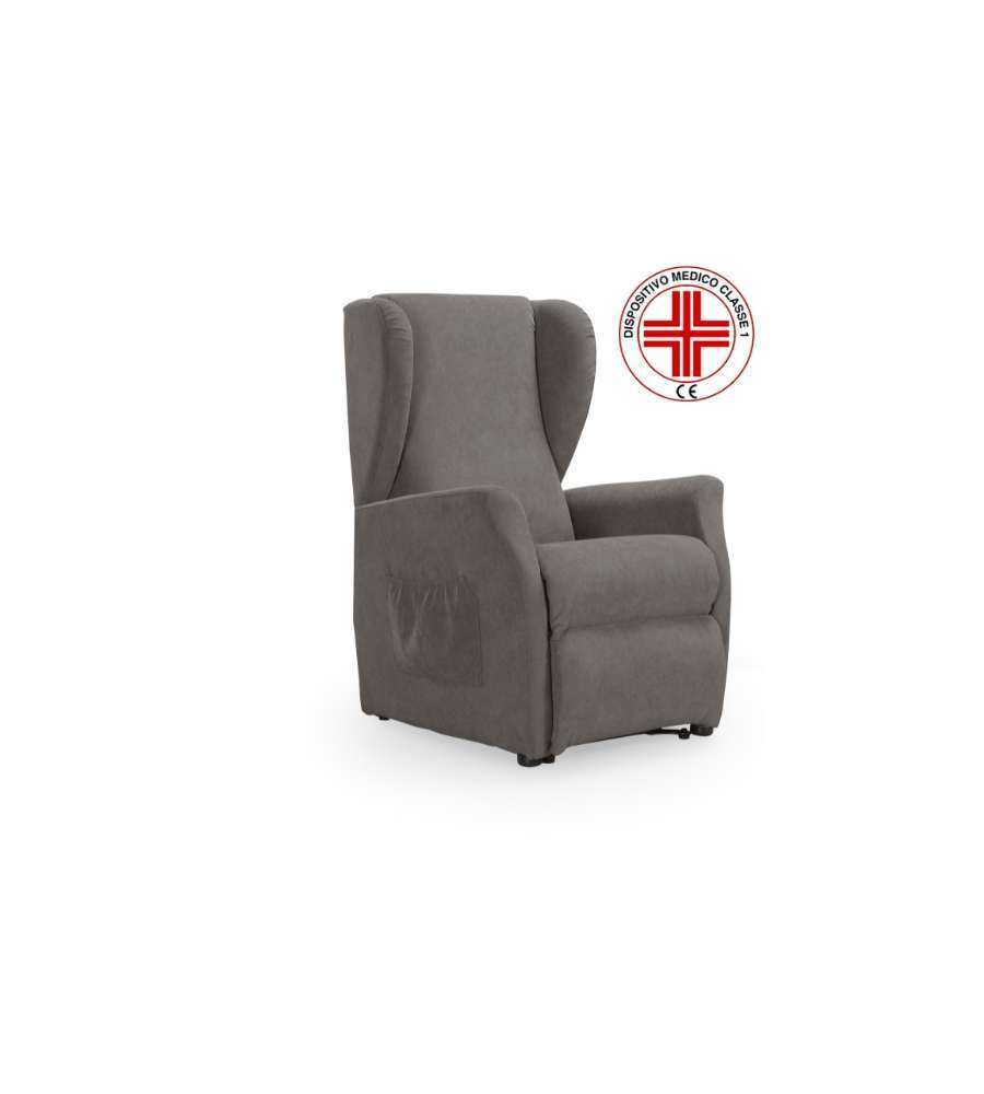 Poltrona Viki recliner grigia